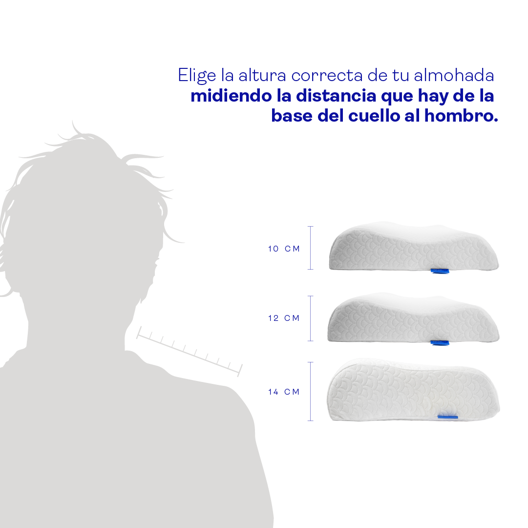 Almohada essential viscoelástica cervical ortopédica - View 2