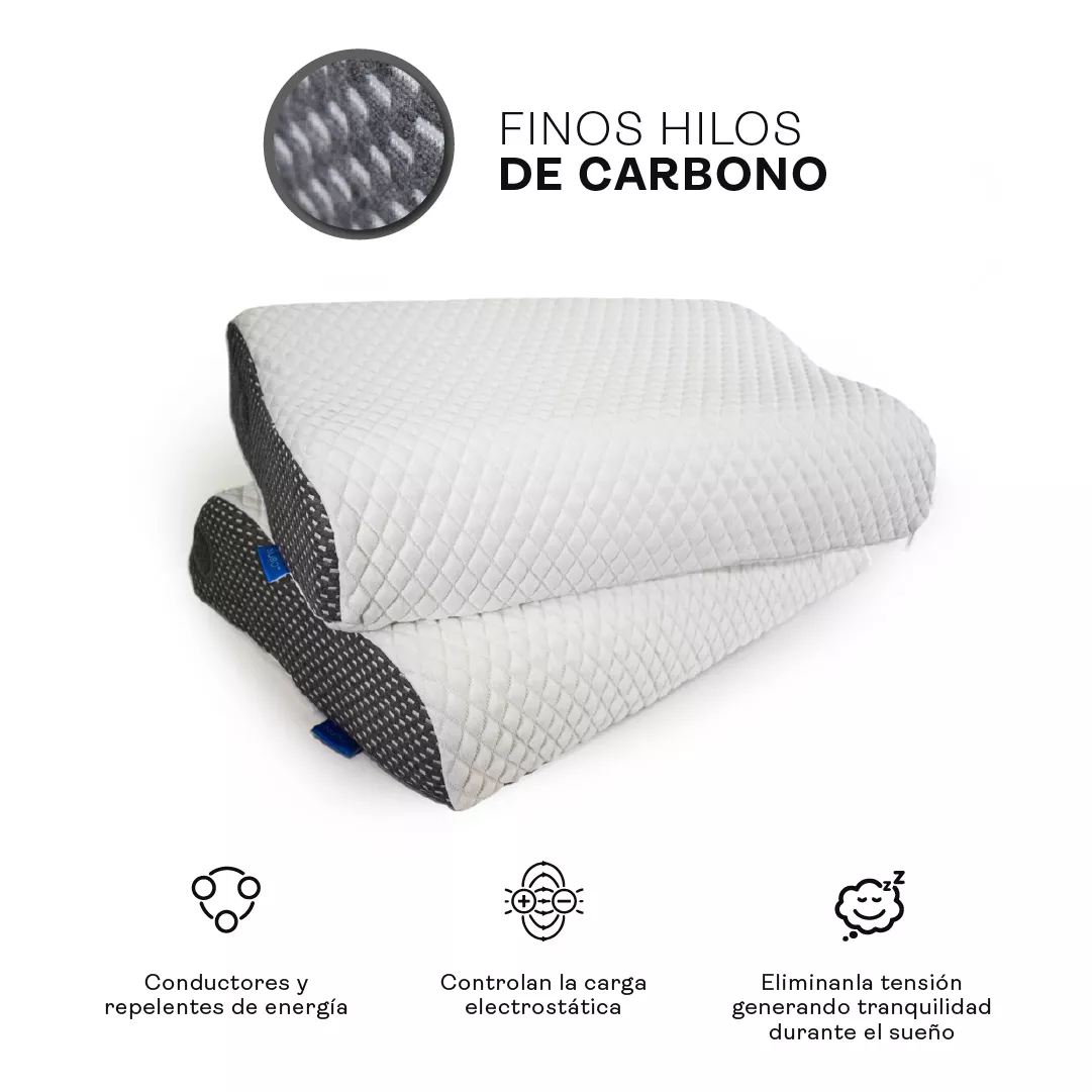 KIT X2 Almohada carbono cervical ortopédica - View 3
