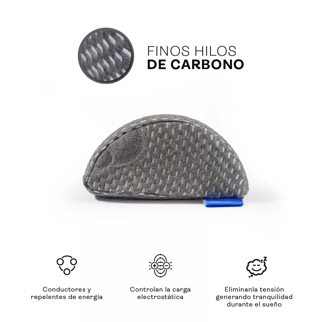 Cojín media luna carbono - View 3